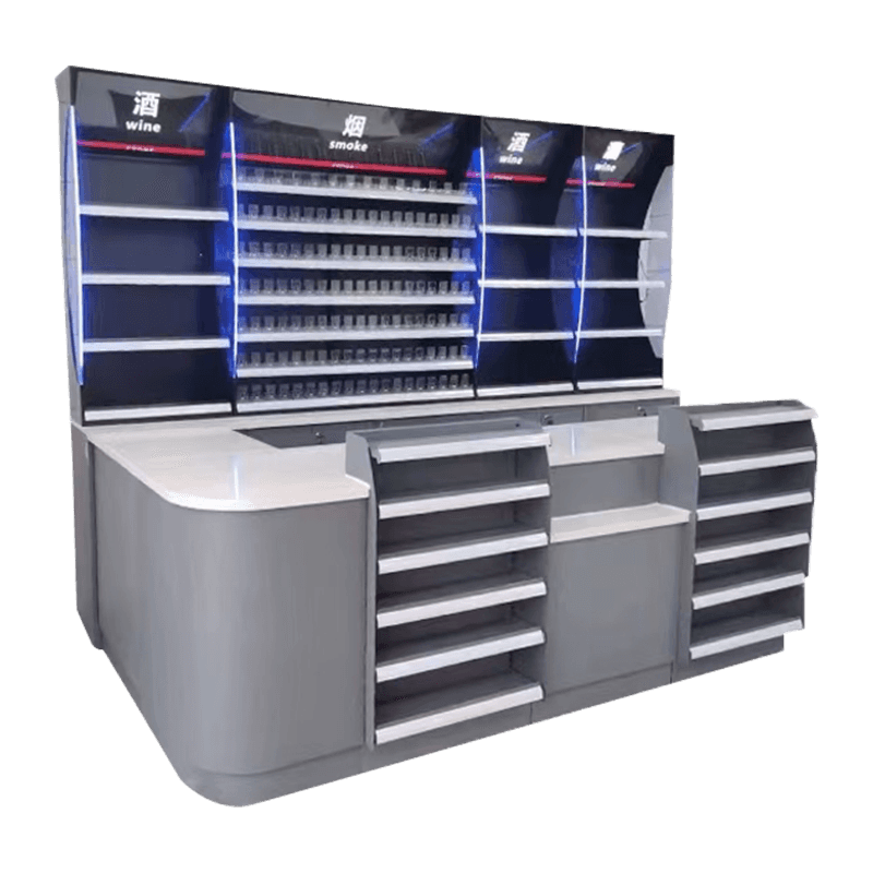 স্মার্ট কনভেনিয়েন্স স্টোর চেকআউট ডিসপ্লে ক্যাবিনেট