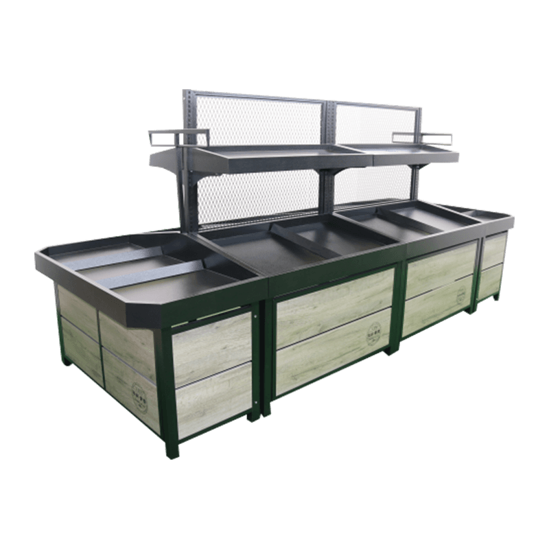 উচ্চ দৃশ্যমানতা প্রদর্শন ফল এবং সবজি রাক